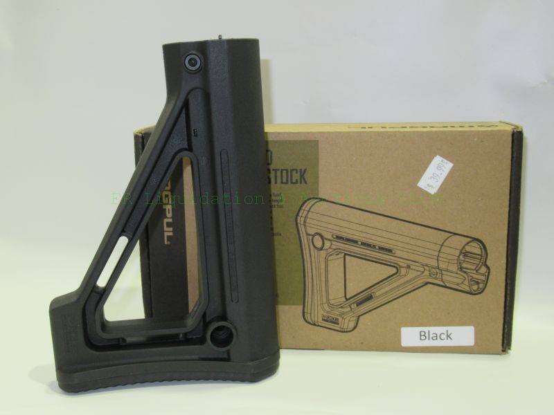 lot 57 image: NEW in box Magpul MOE Fixed Carbine Stock - MIL-SPEC - Black MAG480-BLK