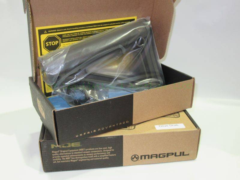 lot 58 image: NEW in box Magpul MOE Fixed Carbine Stock - MIL-SPEC - Black MAG480-BLK