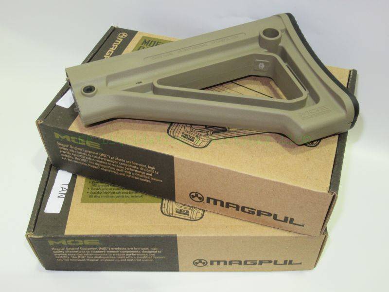 lot 61 image: NEW in box Magpul MOE Fixed Carbine Stock - MIL-SPEC - OD Green MAG480-ODG