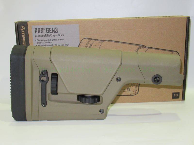 lot 66 image: NEW in box Magpul MOE precision adjustable Stock - MIL-SPEC - OD Green MAG672-ODG