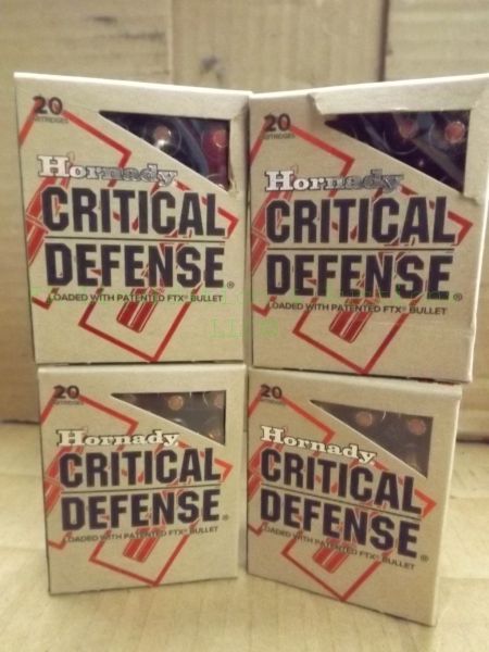 lot 203 image: Hornady critical defense 40 S & W 165 grain FTX ammunition