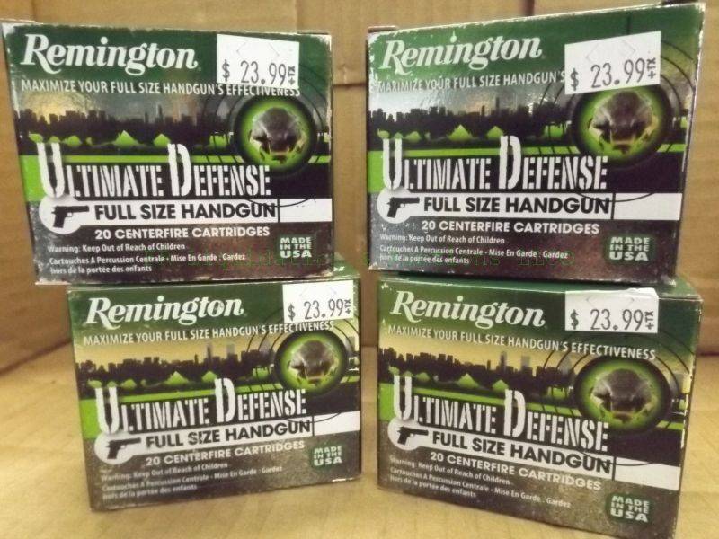 lot 208 image: Remington ultimate defense 45 auto 230 grain BJHP ammunition
