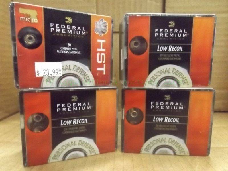 lot 219 image: Federal Premium 380 auto 90 grain HST JHP ammunition