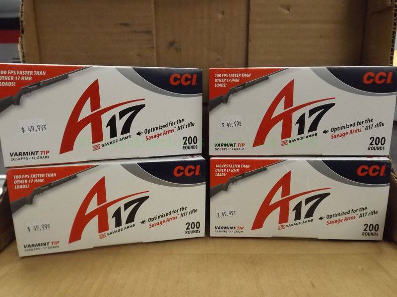lot 222 image: CCI A17 varmint tip ammunition
