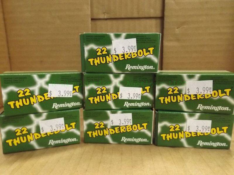lot 226 image: Remington thunderbolt 22 long rifle round nose ammunition