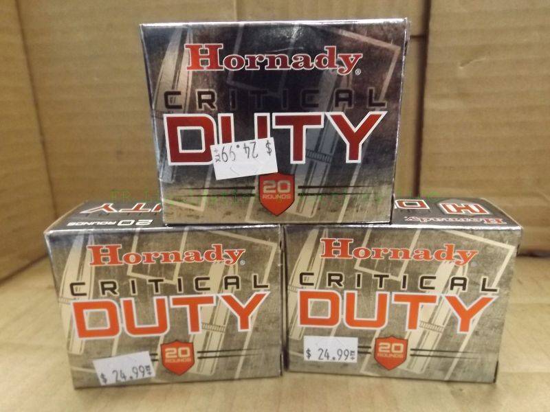 lot 242 image: Hornady critical duty 45 autoP 220 grain flexlock