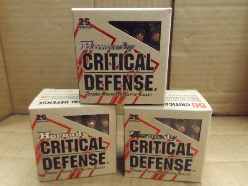lot 245 image: Hornady critical defense 38 SPCLP 110 grain FTX
