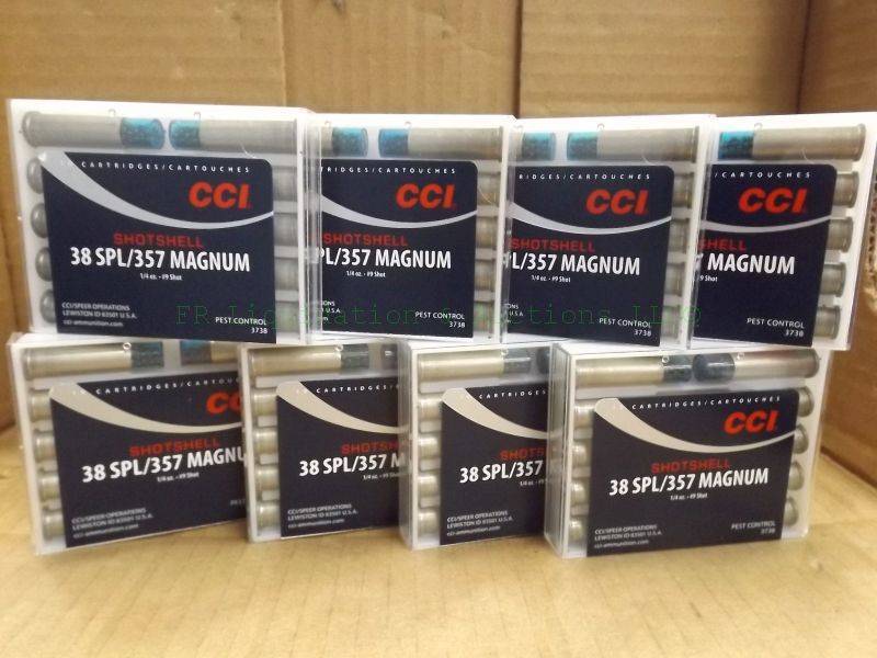 lot 247 image: CCI 38SPL  357 magnum shotshell ammunition