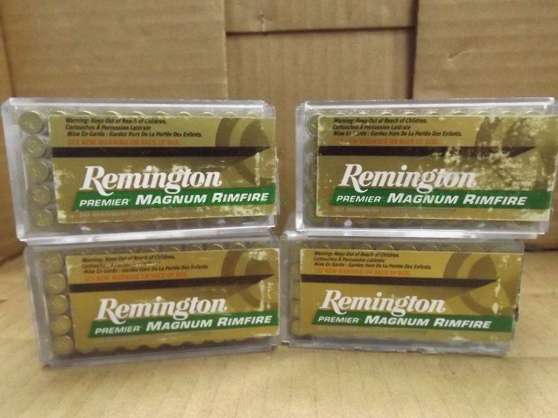lot 252 image: Remington 17 HMR 17 grain accutip V boat tail ammunition