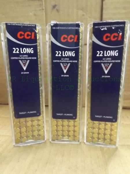 lot 254 image: CCI 22 Long copper plated round nose ammunition