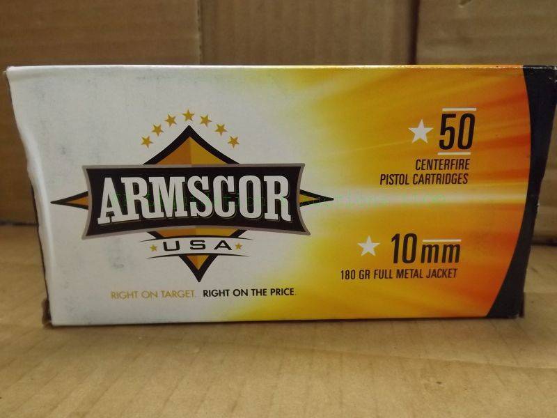 lot 256 image: Armscor 10mm 180 grain FMJ ammunition