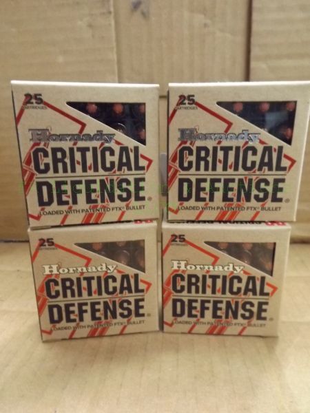lot 276 image: Hornady critical defense 380 auto 90 grain FTX ammunition
