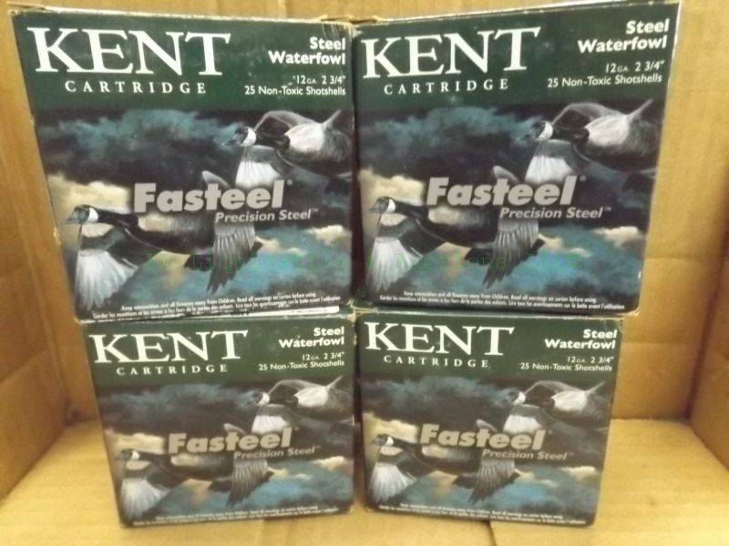 lot 292 image: Kent fasteel 12 gauge 2-34 shotgun ammunition