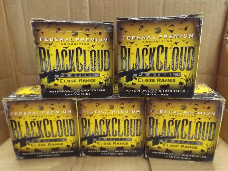 lot 295 image: Federal Premium Black Cloud 20 gauge shotgun ammunition