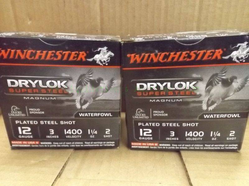 lot 298 image: Winchester drylock magnum 12 gauge 3 shotgun ammunition