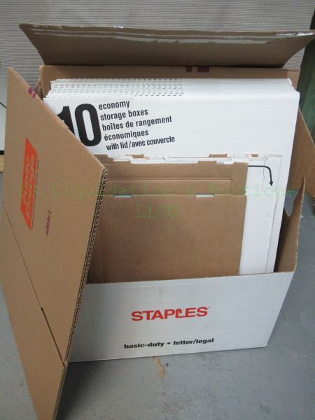 lot 313 image: Staples shipping boxes