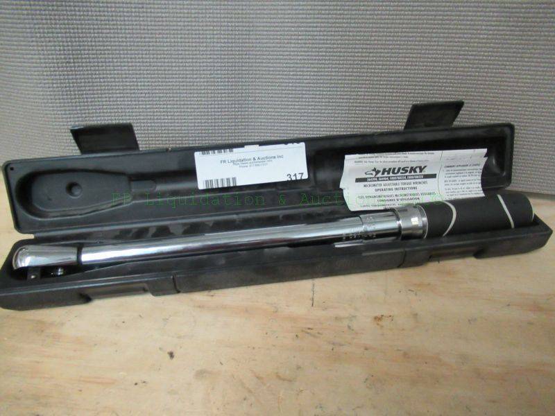 lot 317 image: Husky micrometer adjustable torque wrench