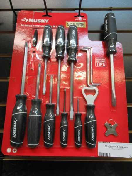 lot 330 image: Husky 14 piece screwdriver set