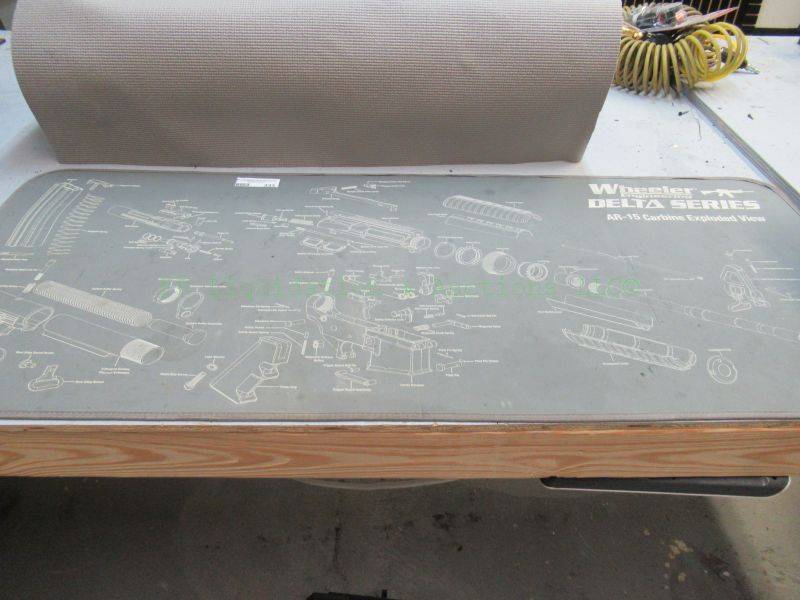lot 333 image: Wheeler delta series AR15 carbine exploded view gun pad