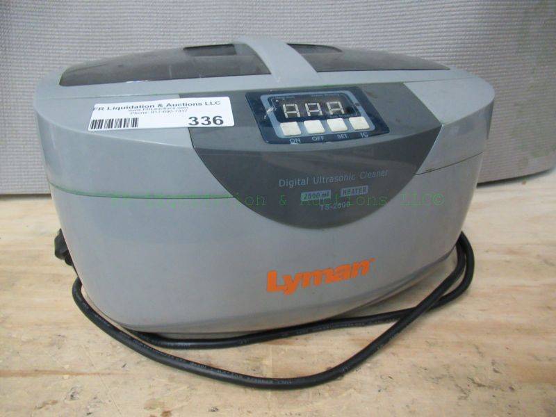 lot 336 image: Lyman digital ultrasonic cleaner TS-2500