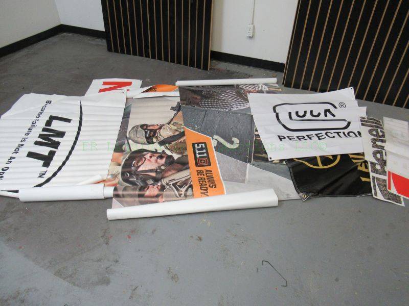 lot 364 image: Firearms industry vinyl banners