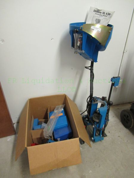 lot 378 image: Dillon Precision XL650 reloading press and accessories