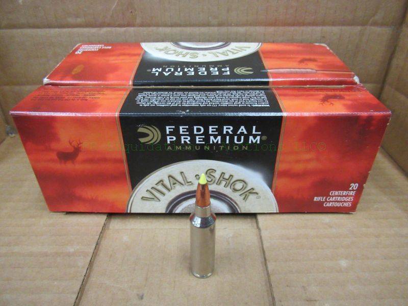 lot 566 image: Federal Premium 270 Win. short mag 130 grain Nosler ballistic tip ammunition