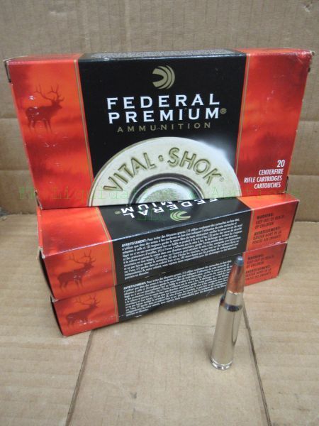 lot 571 image: Federal Premium 338 Win. magnum 210 grain Nosler partition ammunition