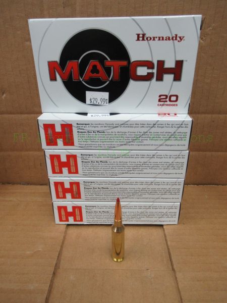 lot 575 image: Hornady match 6mm creedmore 108 grain ELD match ammunition