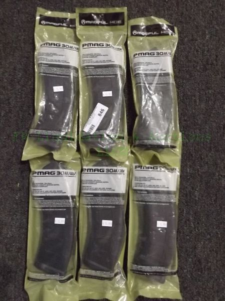 lot 846 image: NEW Magpull 30 AK47 rifle magazines, 6 count