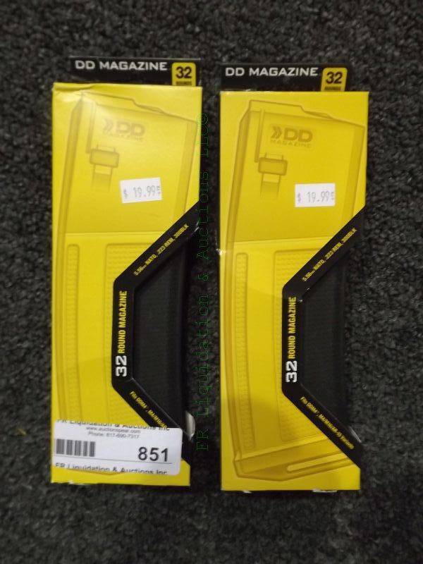 lot 851 image: NEW DD Magazine AR15 rifle magazines
