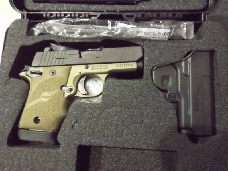 lot 864 image: NEW in box Sig Sauer P938 9mm automatic pistol with accessories