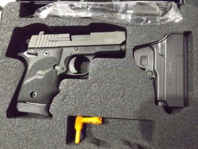 lot 865 image: NEW in box Sig Sauer P938 9mm automatic pistol with accessories