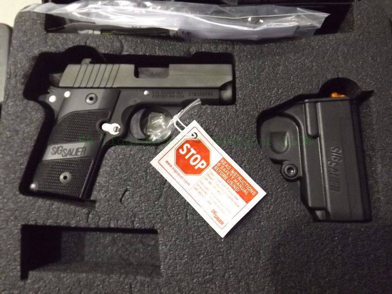 lot 867 image: NEW in box Sig Sauer P238 .380 automatic pistol with accessories