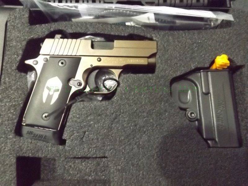 lot 871 image: NEW in box Sig Sauer P238 .380 automatic pistol with accessories