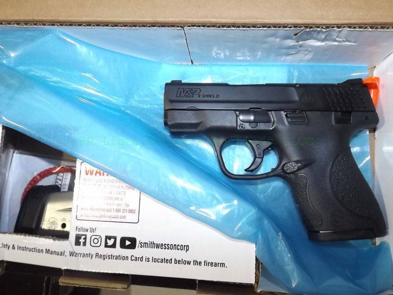 lot 892 image: NEW in box Smith & Wesson M & P shield 9mm automatic pistol