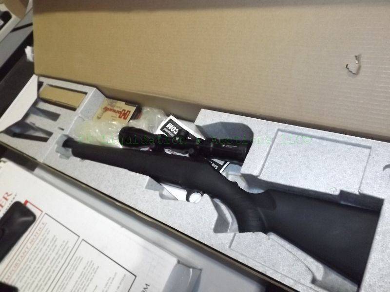 lot 832 image: NEW in box Ruger American rifle 6.5 Creedmore with Vortex crossfire 2 scope