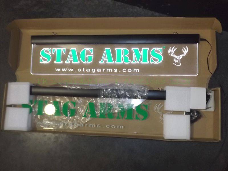 lot 110 image: Stag Arms lighted window display sign