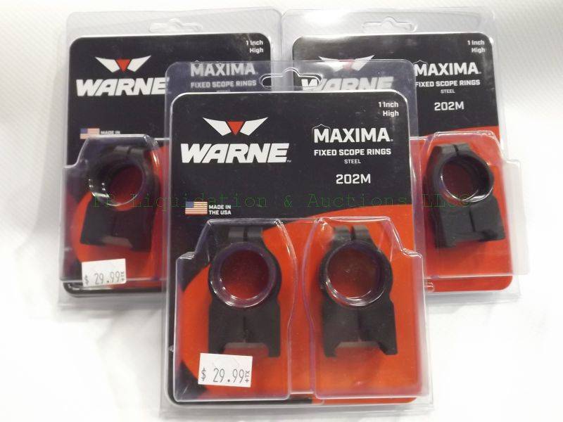 lot 128 image: NEW Maxima fixed rifle scope rings