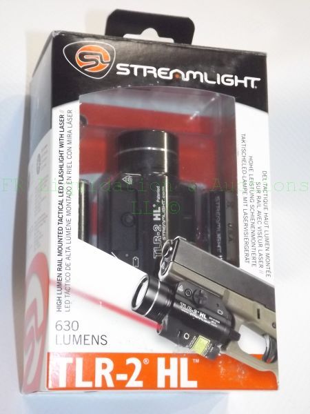 lot 140 image: NEW Streamlight High lumen rail mount tactical LED light with laser model TLR-2HL
