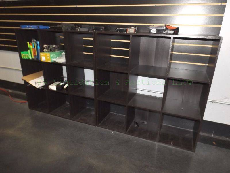 lot 159 image: Laminate display shelves