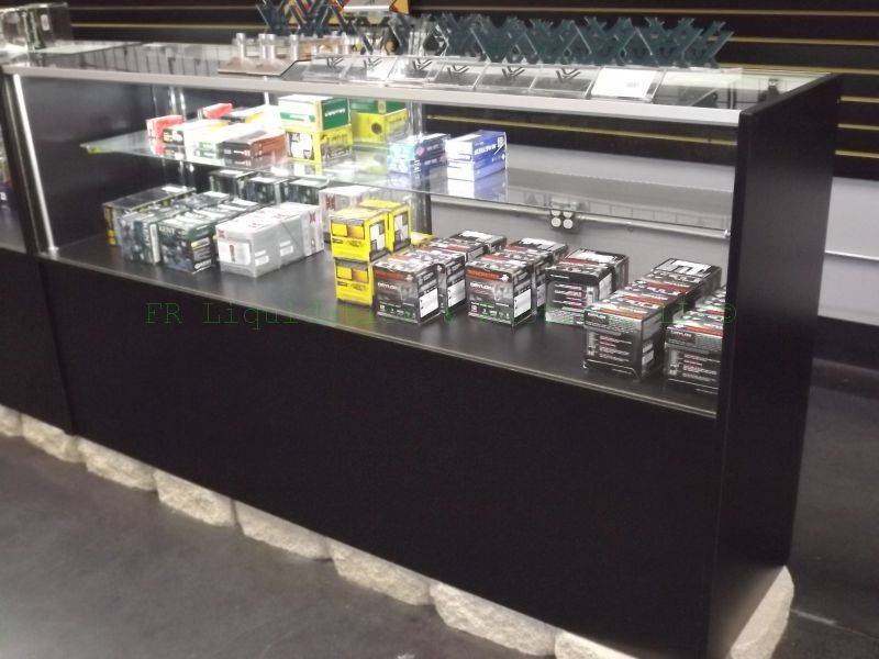 lot 194 image: Glass commercial display case with locks, No keys