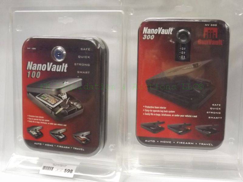 lot 598 image: NEW Nano security vaults model 100 and 300