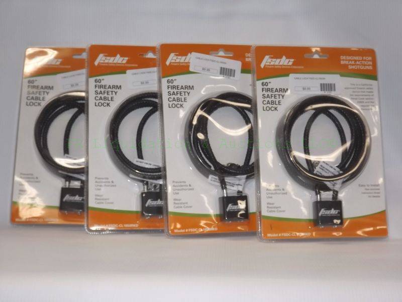 lot 602 image: NEW FSDC 60 firearm safety cable lock
