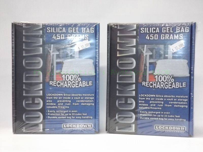 lot 603 image: NEW Lockdown rechargeable silica gel bags