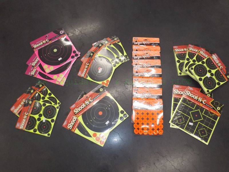 lot 610 image: NEW shoot NC self adhesive targets plus