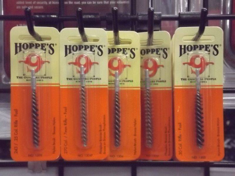 lot 612 image: NEW Hoppes 9 bore brushes 23 packs