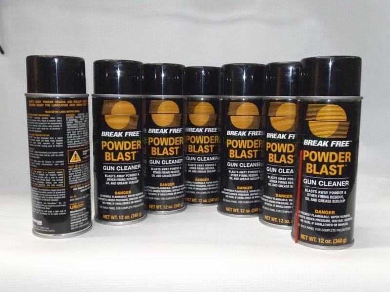 lot 623 image: NEW Break free powder blast gun cleaner, 7 cans