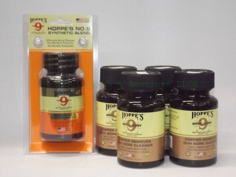 lot 631 image: NEW Hoppes 9 Copper remover & bore cleaner, 5 bottles
