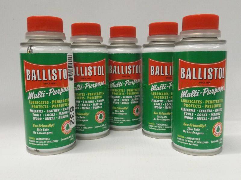 lot 632 image: NEW Ballistol Multi-purpose lubricant, 5 cans